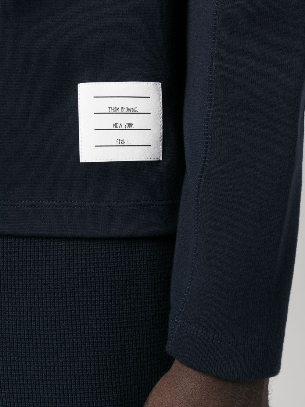 Long Sleeve Tee With 4 Bar Stripe - 5
