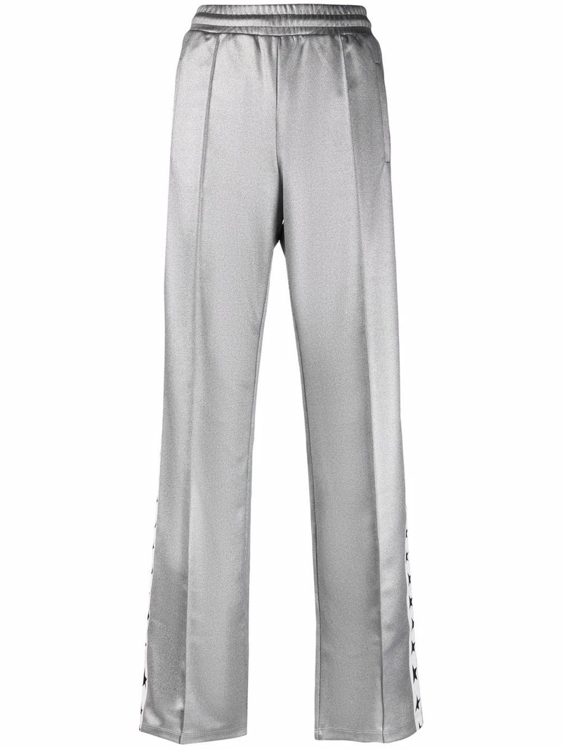 logo-tape straight-leg trousers 1