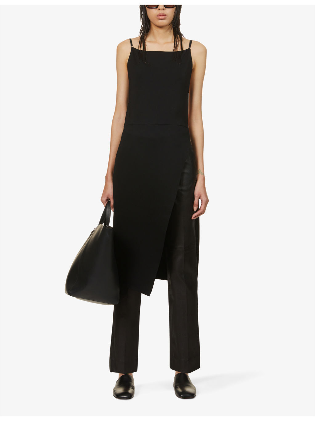 Coleman high-rise leather trousers - 2