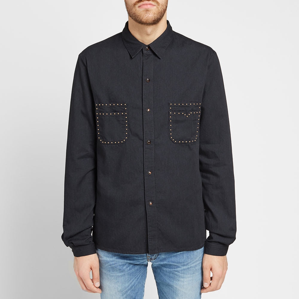 Saint Laurent Studded Pocket Detail Shirt - 4