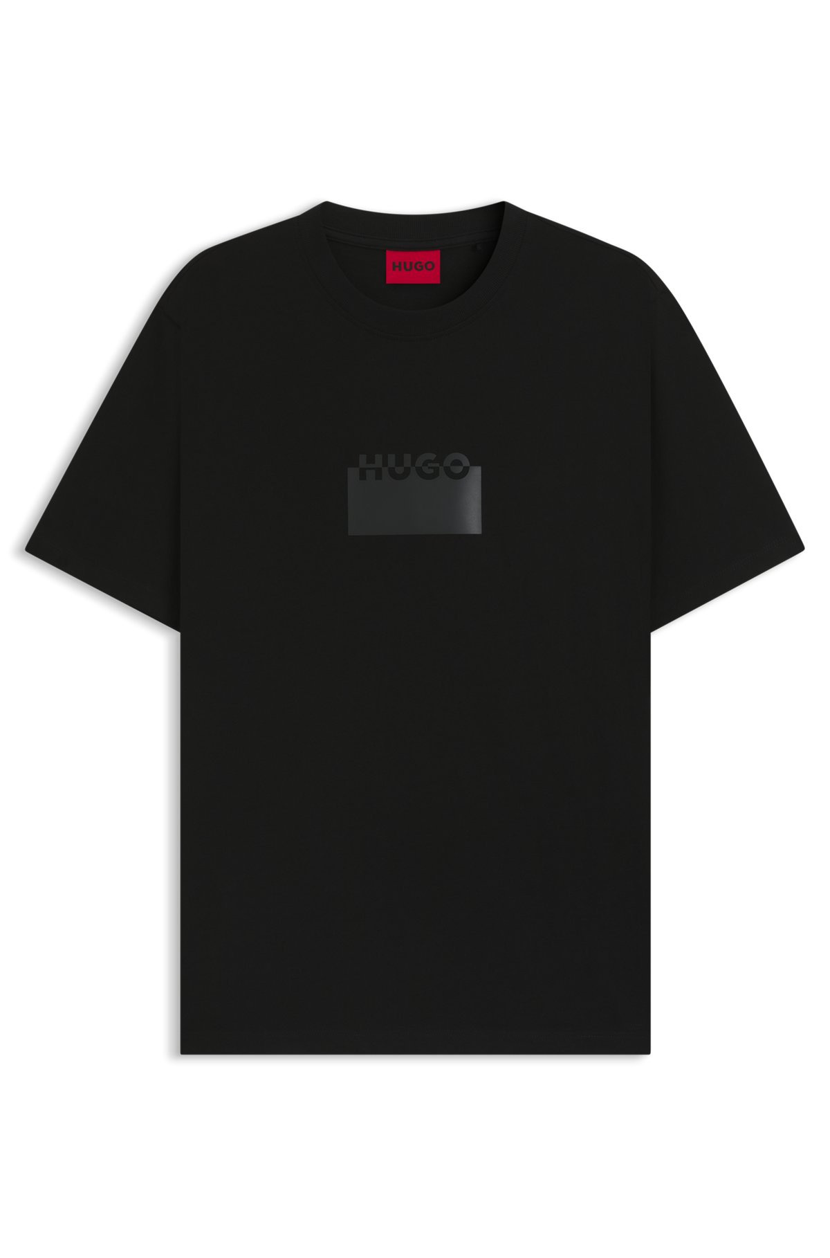 COTTON JERSEY T-SHIRT WITH MIXED-PRINT LOGO - 1