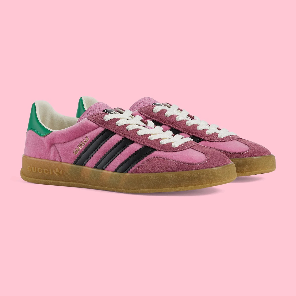 GUCCI adidas x Gucci women's Gazelle sneaker | REVERSIBLE