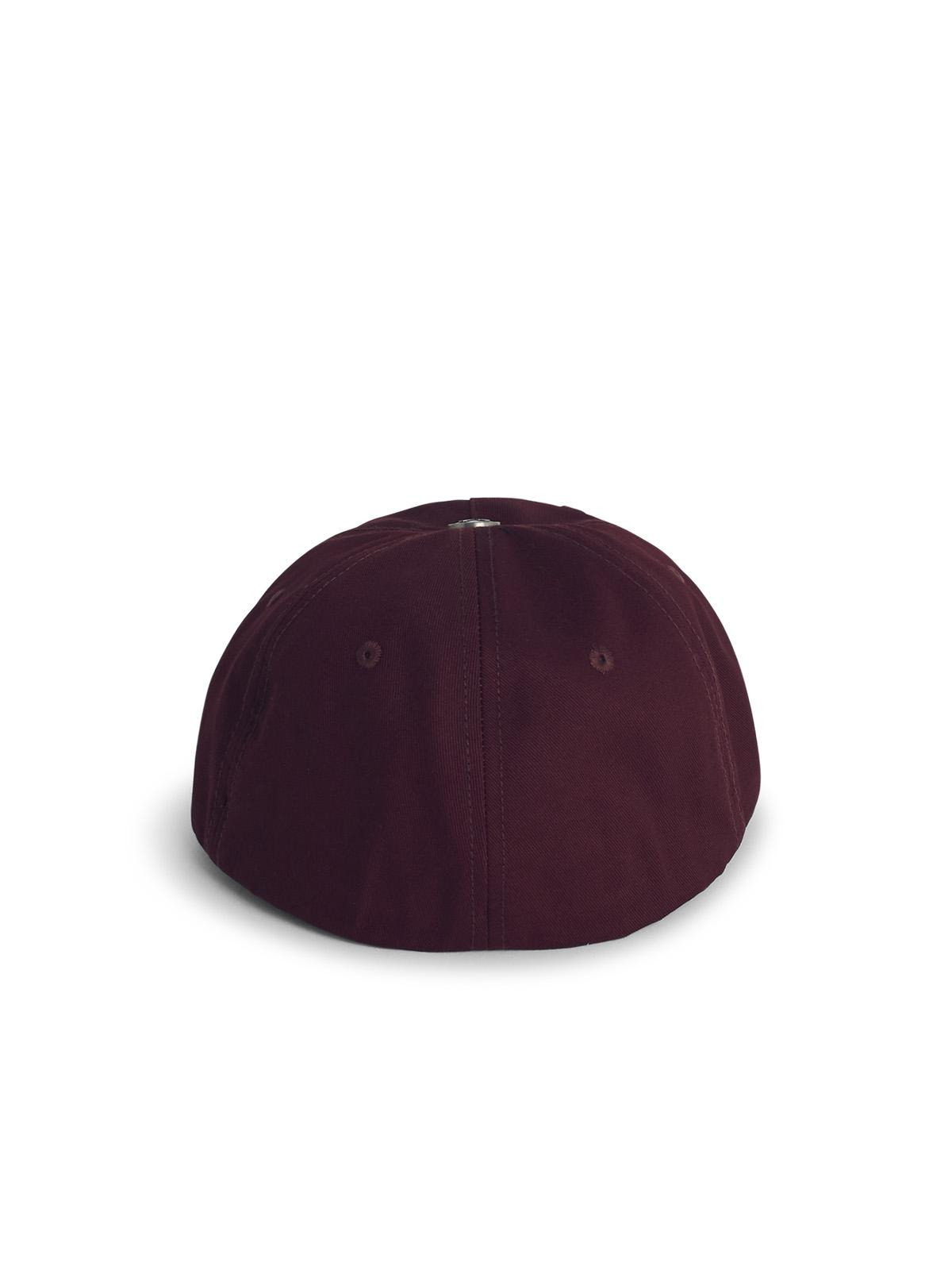 Palm Angels Oval' Burgundy Cotton Cap Men - 3