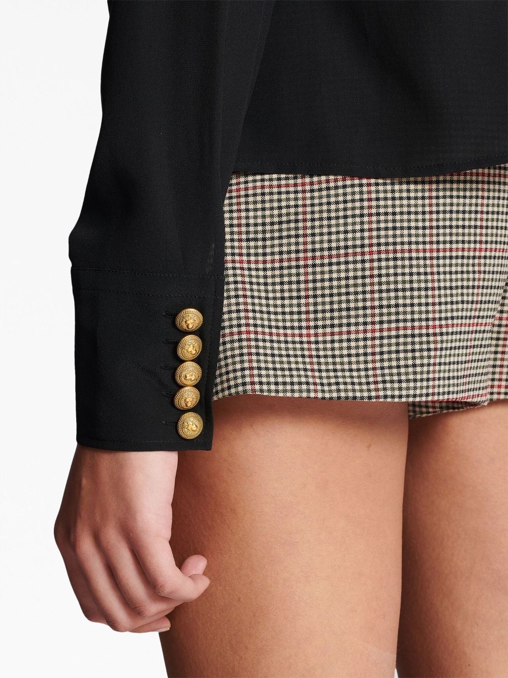 bow-detail buttoned blouse - 6