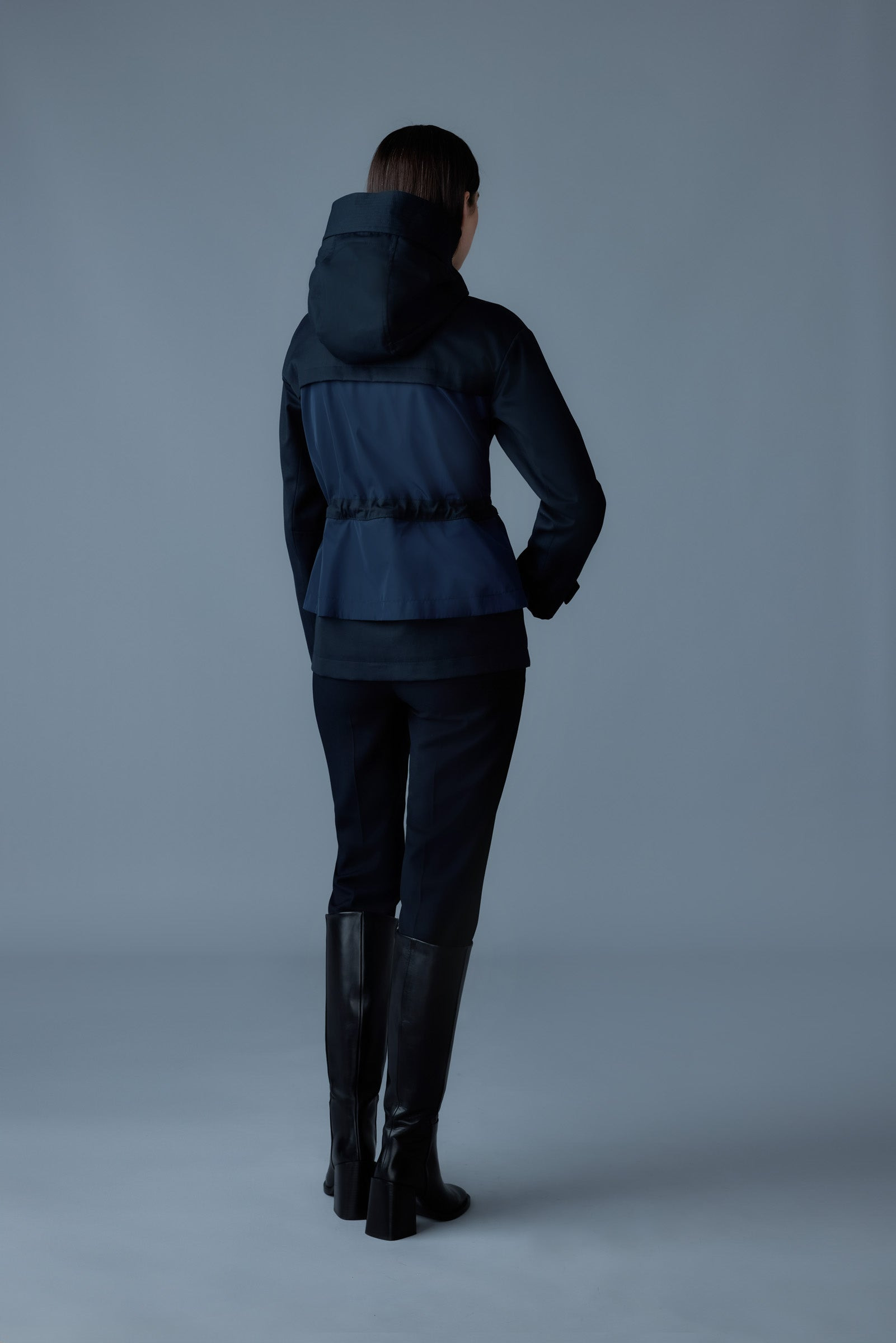 KAORI-LVS Hybrid jacket with peplum detail - 5