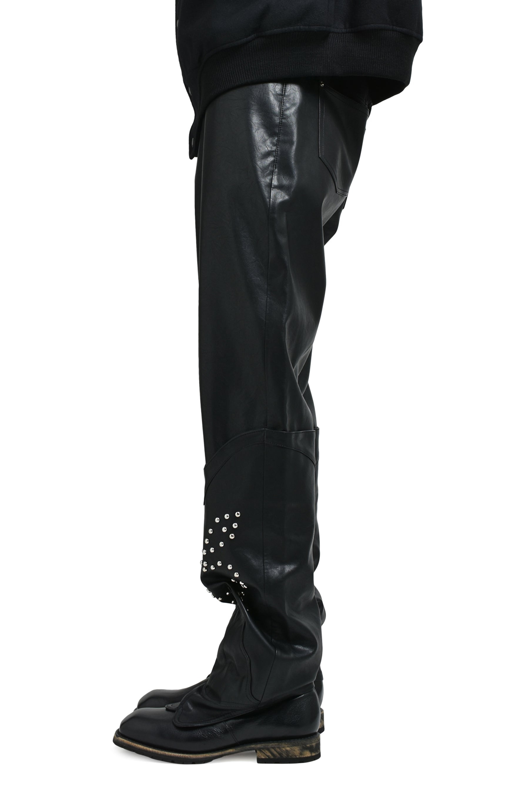 WESTERN BOOT TROUSERS / BLACK - 3