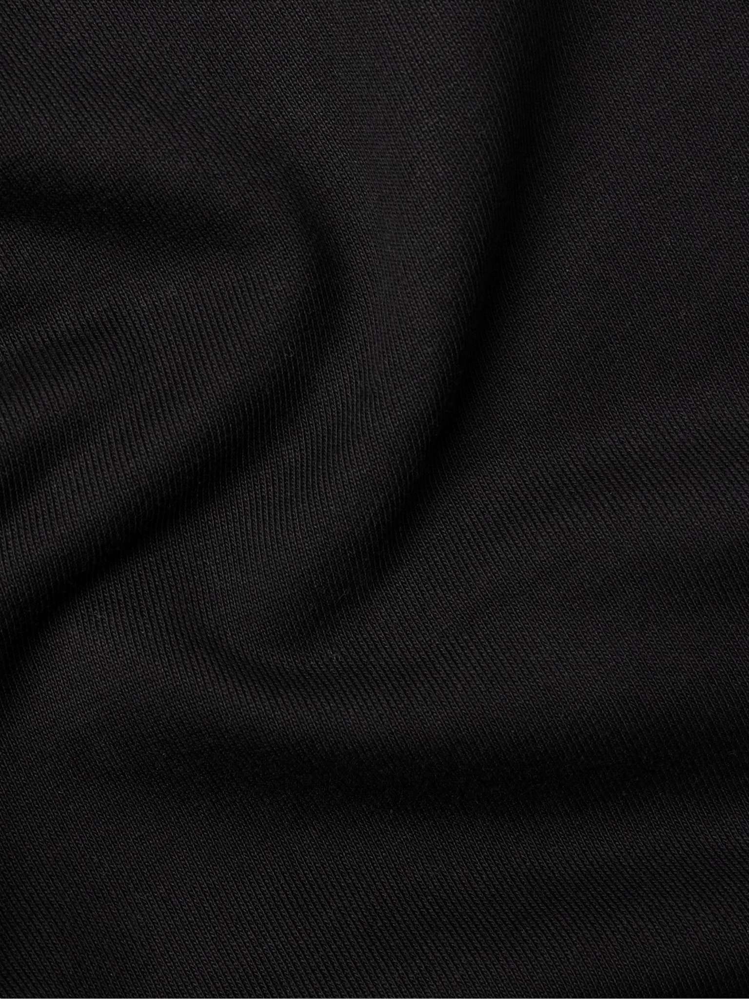 Logo-Print Stretch Organic Cotton-Jersey Hoodie - 4