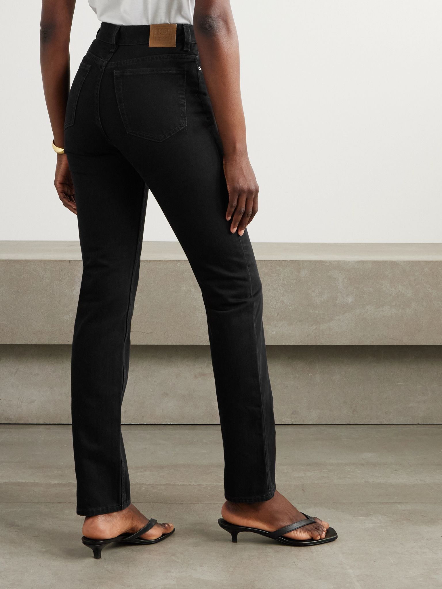 Garderob mid-rise slim-fit jeans Black - 4
