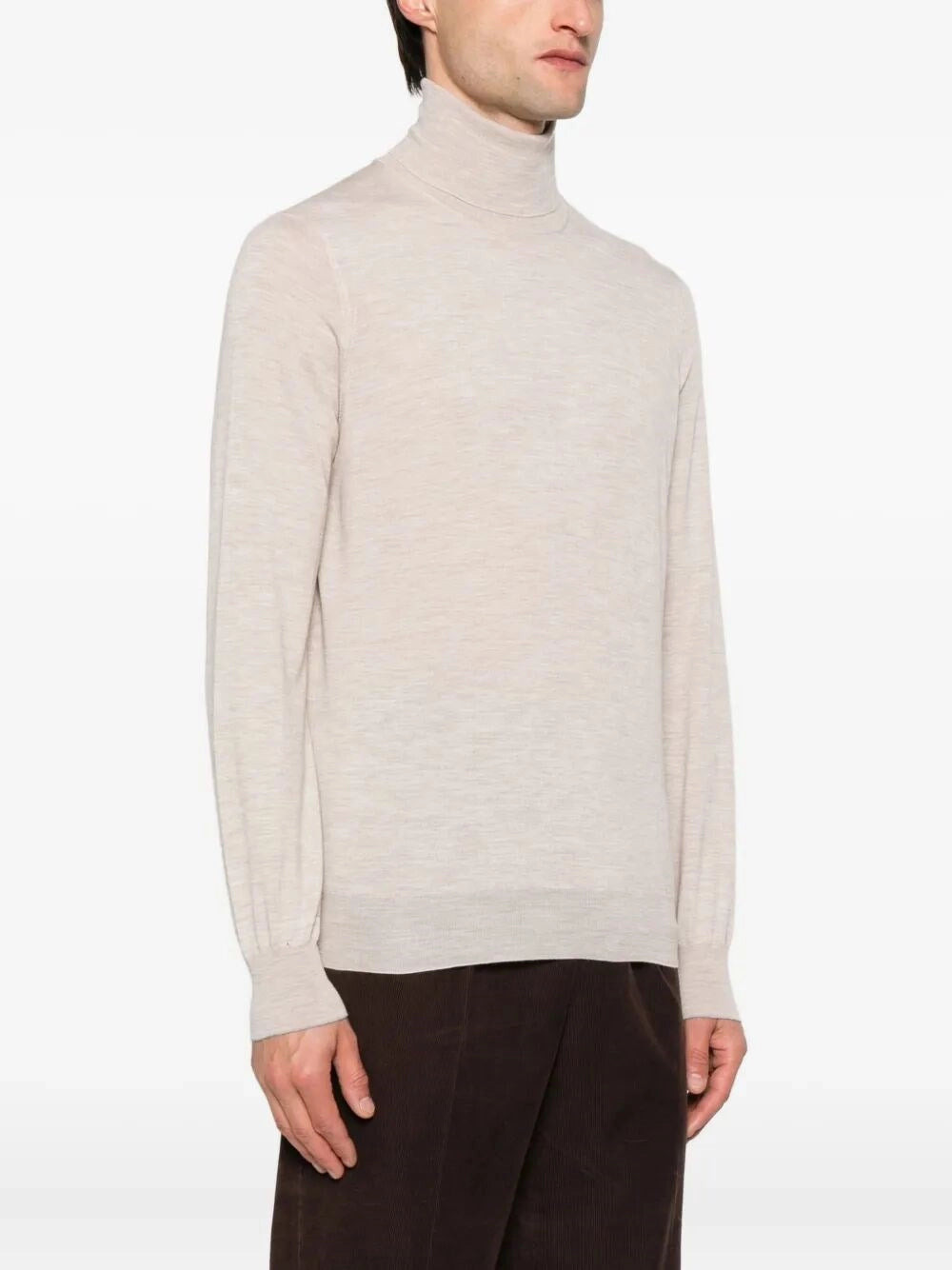 Brunello Cucinelli Men Turtle-Neck Fine Gauge Sweater - 3