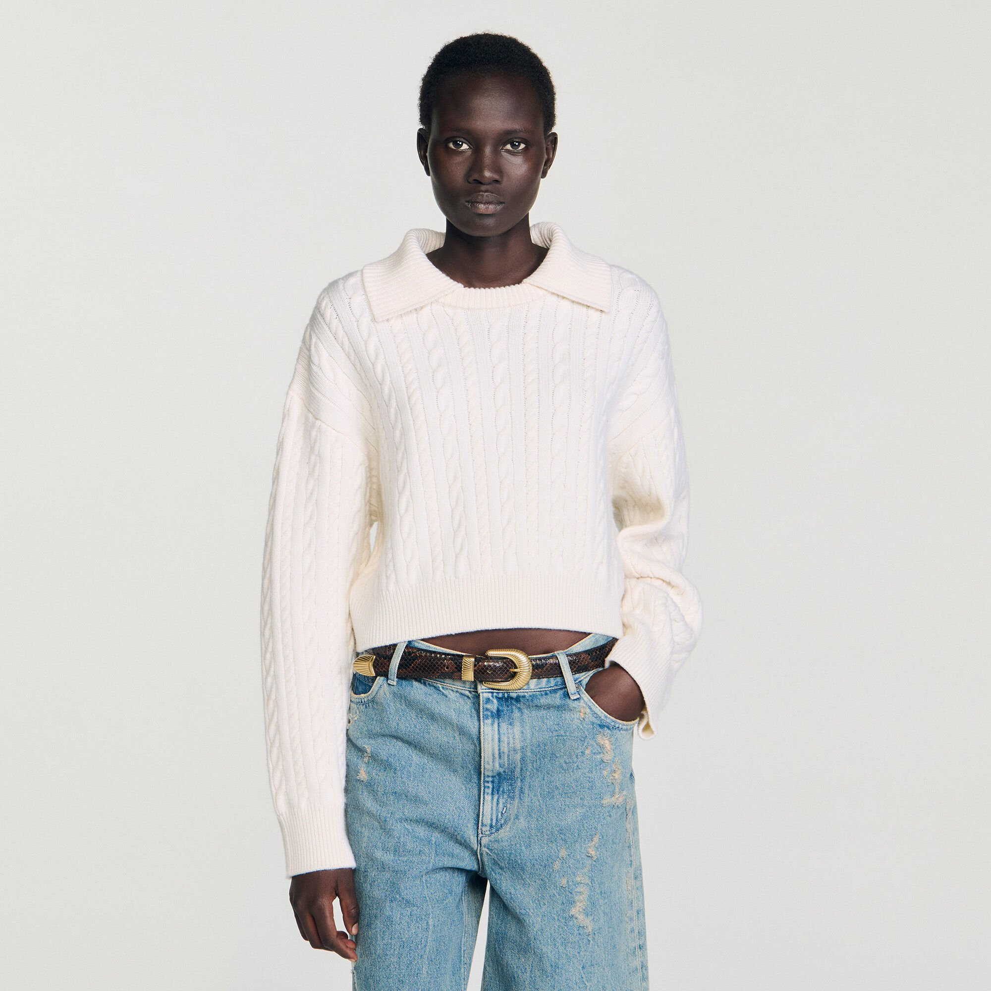 SAILOR-NECK SWEATER - 4
