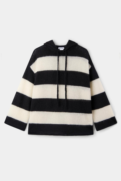 SUNNEI HOODIE / wool / cream & black stripes outlook