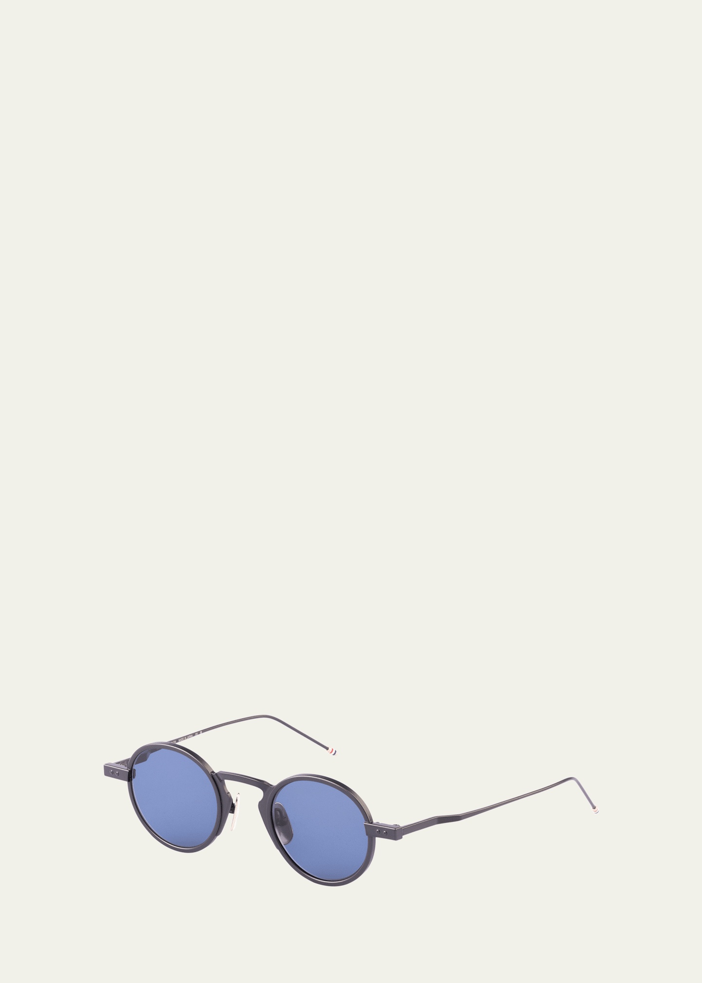 Men's Titanium Round Sunglasses - 2