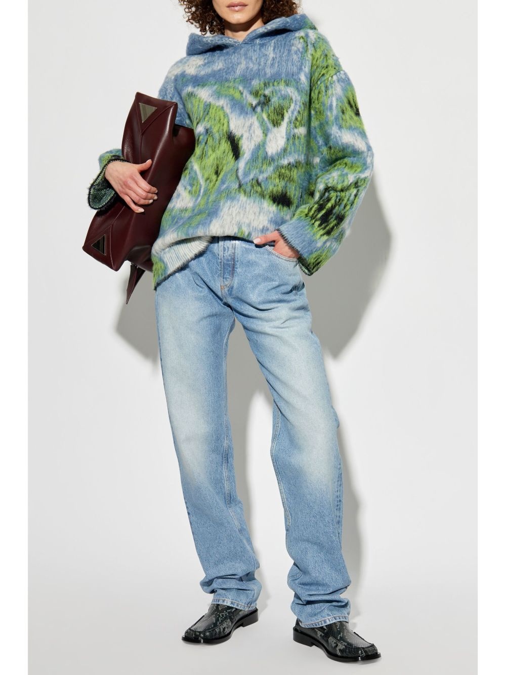 brushed-jacquard sweater - 2