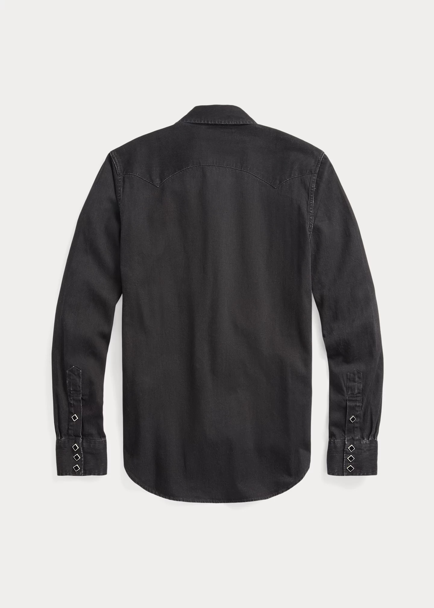 Slim Fit Denim Western Shirt - 2