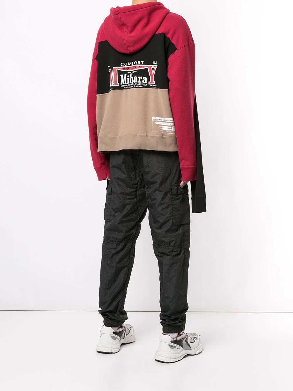 Border Docking contrast-panel hoodie - 4