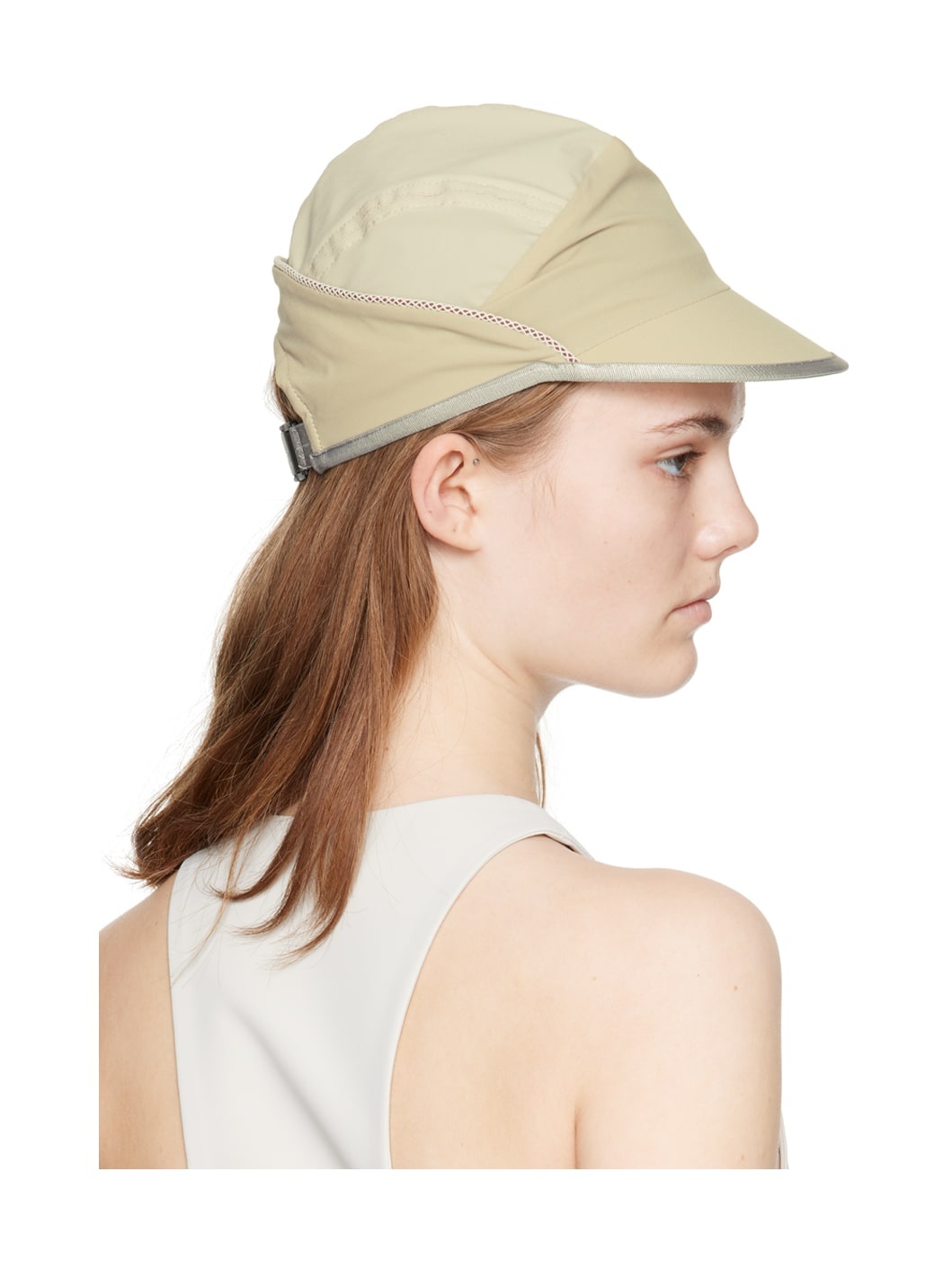 Beige Piping Cap - 3