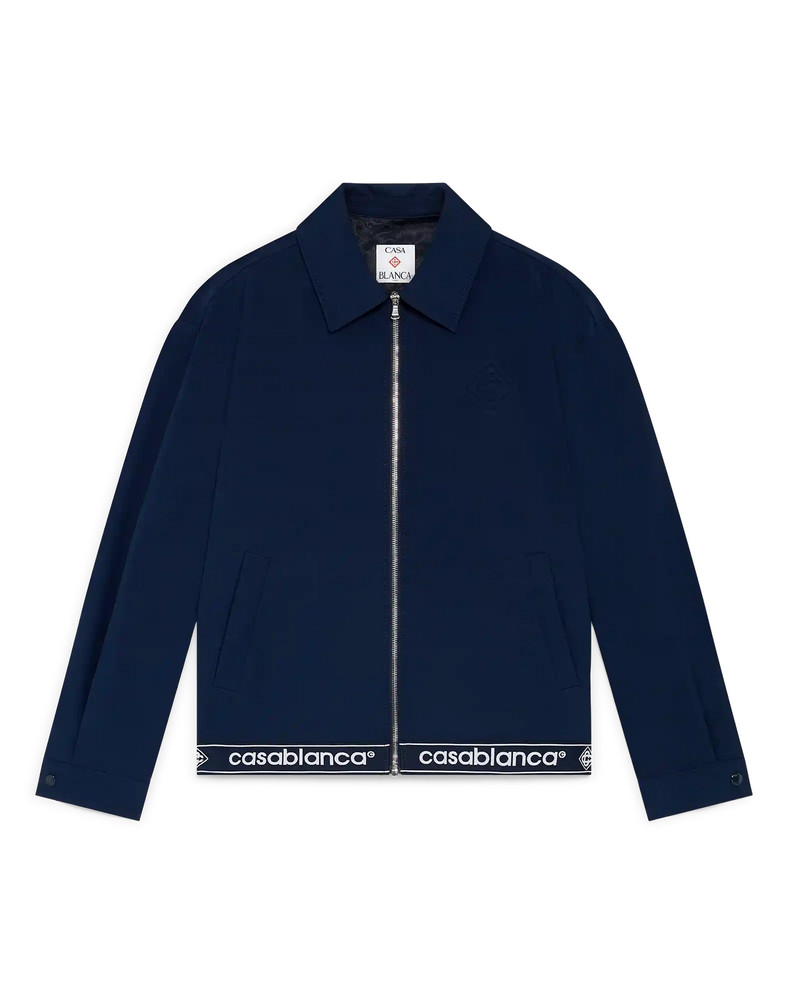Navy Wool Suit Jacket 1