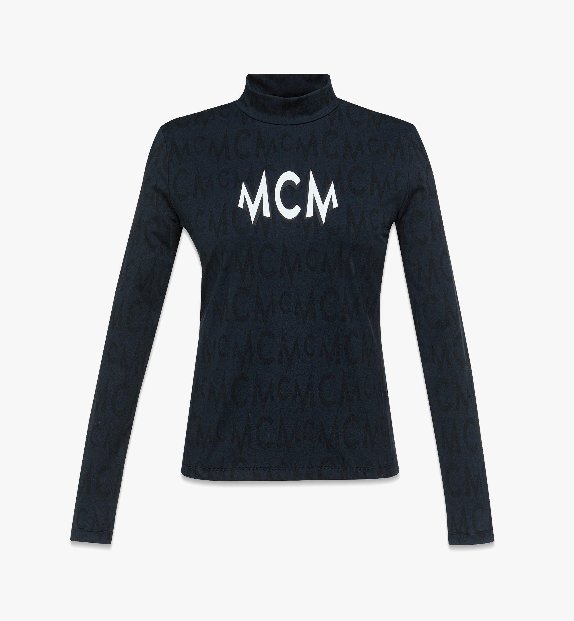 Long Sleeve Monogram T-Shirt in Recycled Nylon - 1