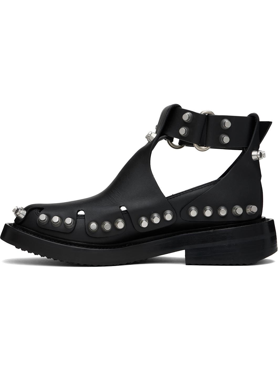 Black Dixon Buckle Boots - 3