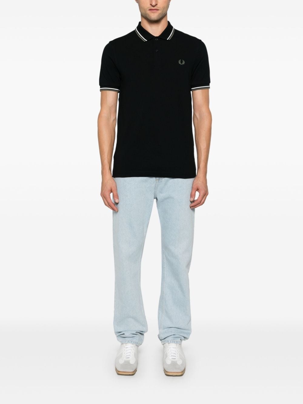 logo-embroidered polo shirt - 2