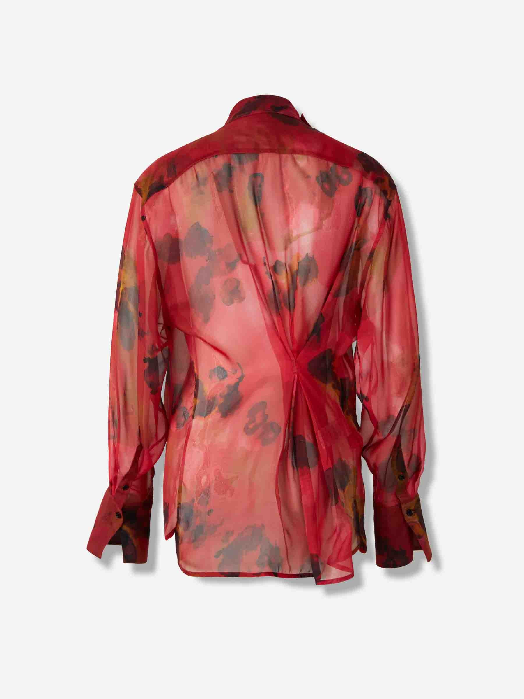 PRINTED SILK BLOUSE - 2
