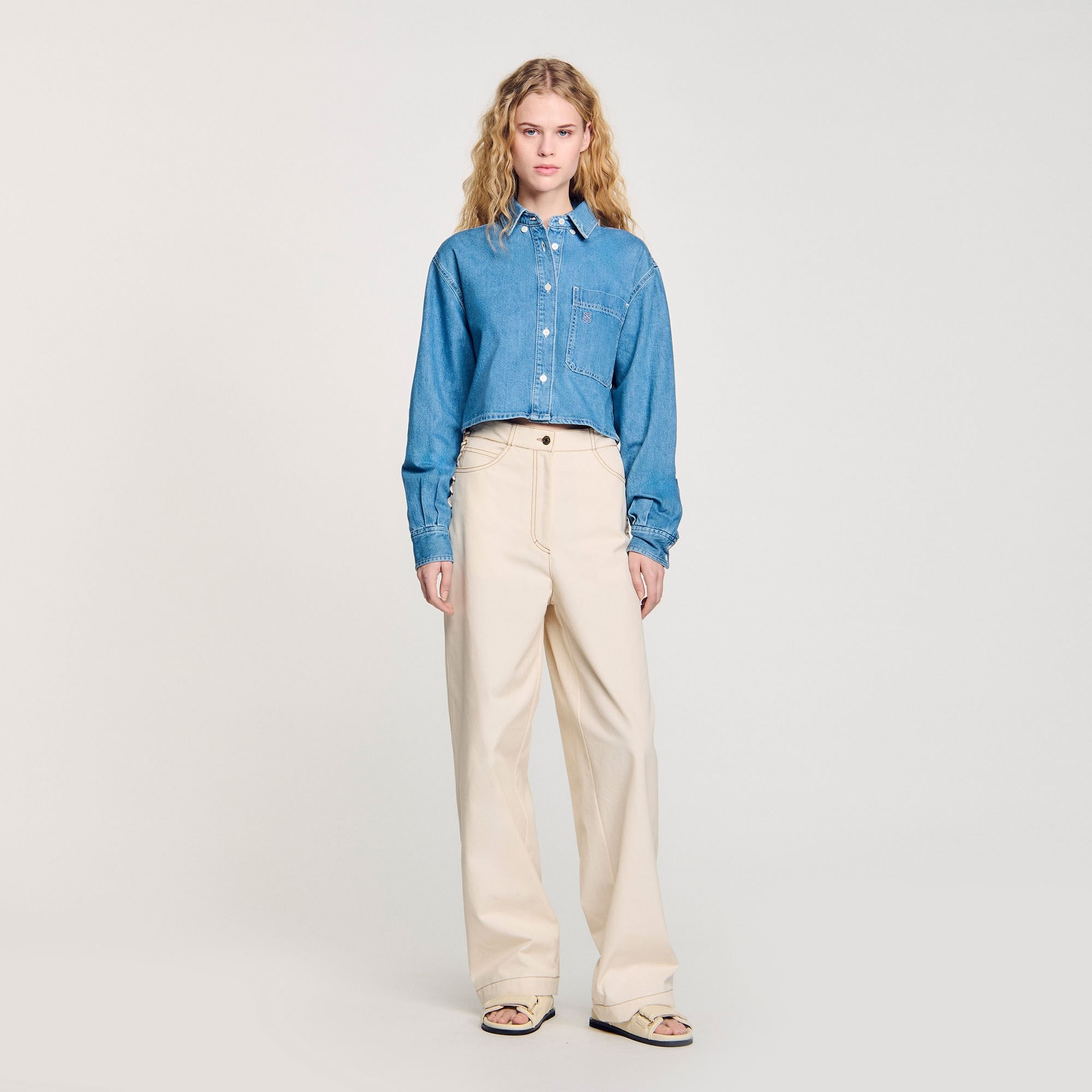LACE-UP JEANS - 2