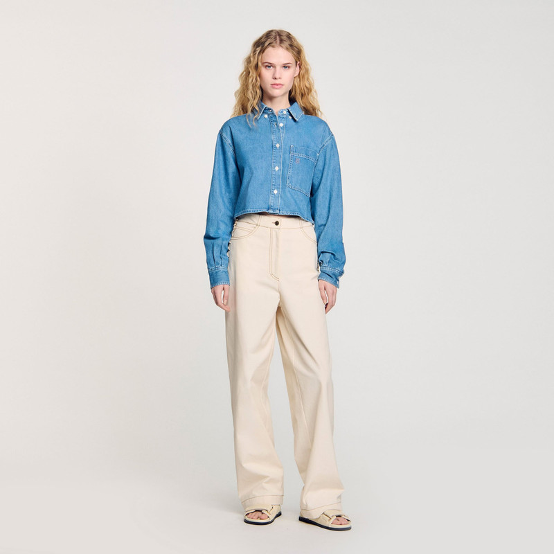 Sandro LACE-UP JEANS outlook