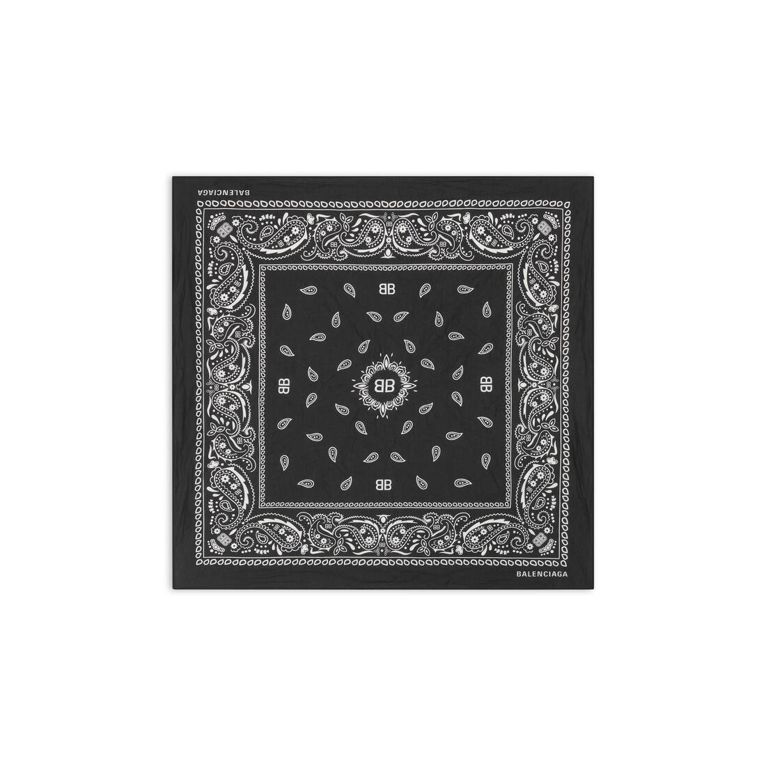 Women's Balenciaga Bandana Scarf  in Black - 2