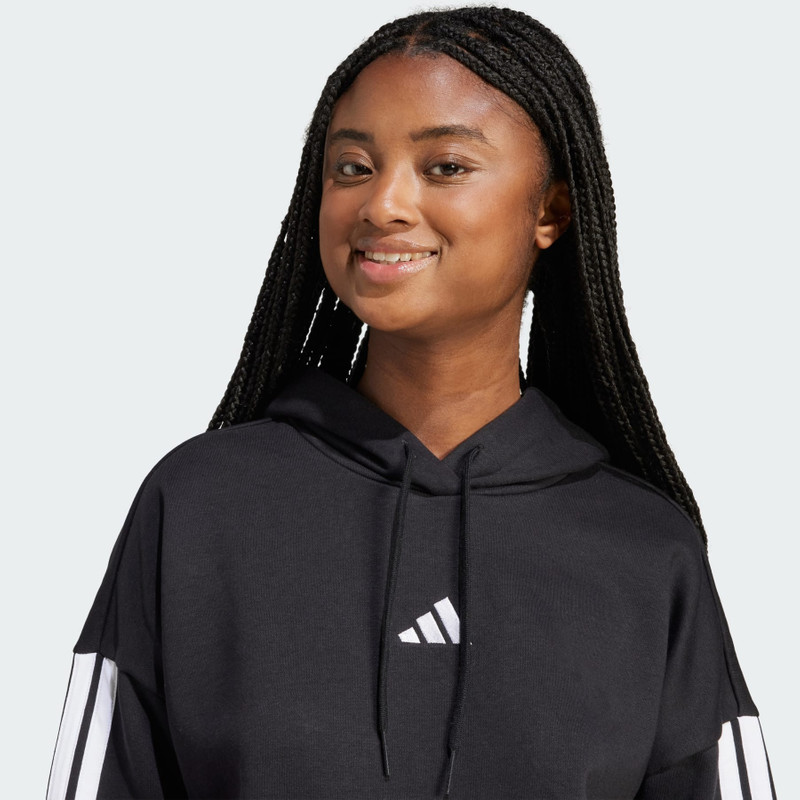 Essentials 3-Stripes Fleece Hoodie 5