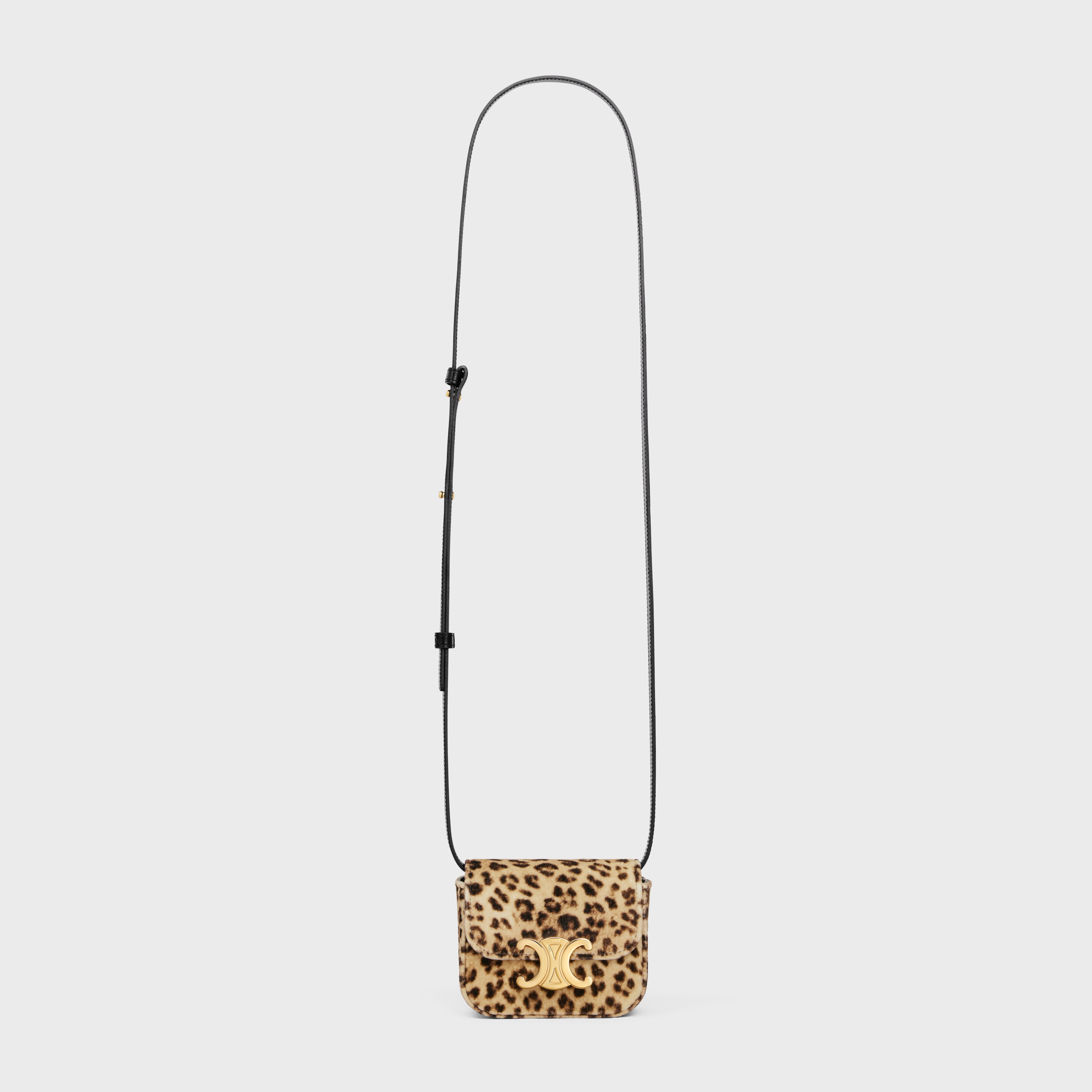 MINI CLAUDE in VELVET WITH LEOPARD PRINT - 5