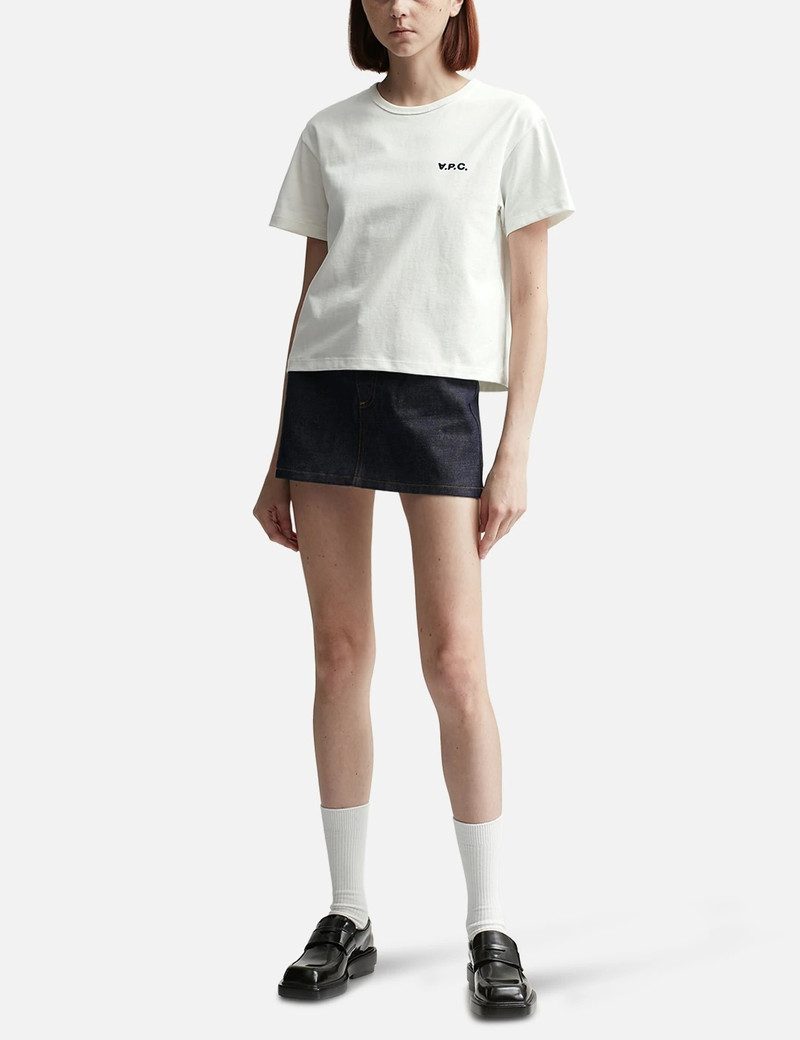 A.P.C. 로고 신청 Ã© 자르기 T 셔츠 outlook