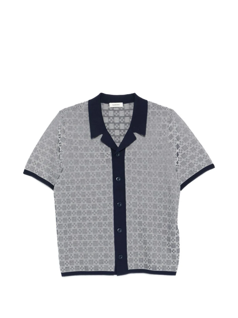 patterned buttoned shirt - 1