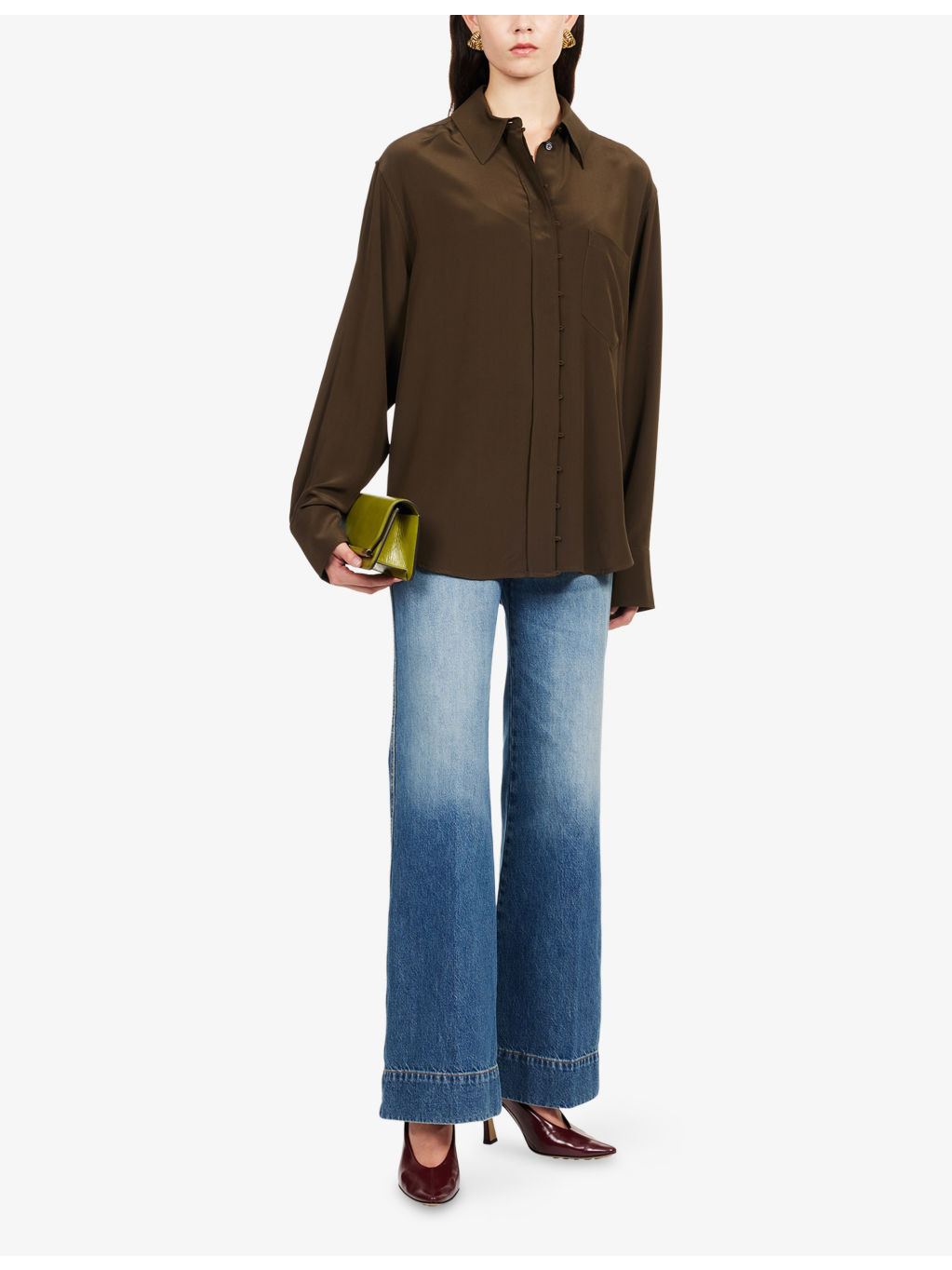 Alina Wide-Leg Denim Jeans - 2