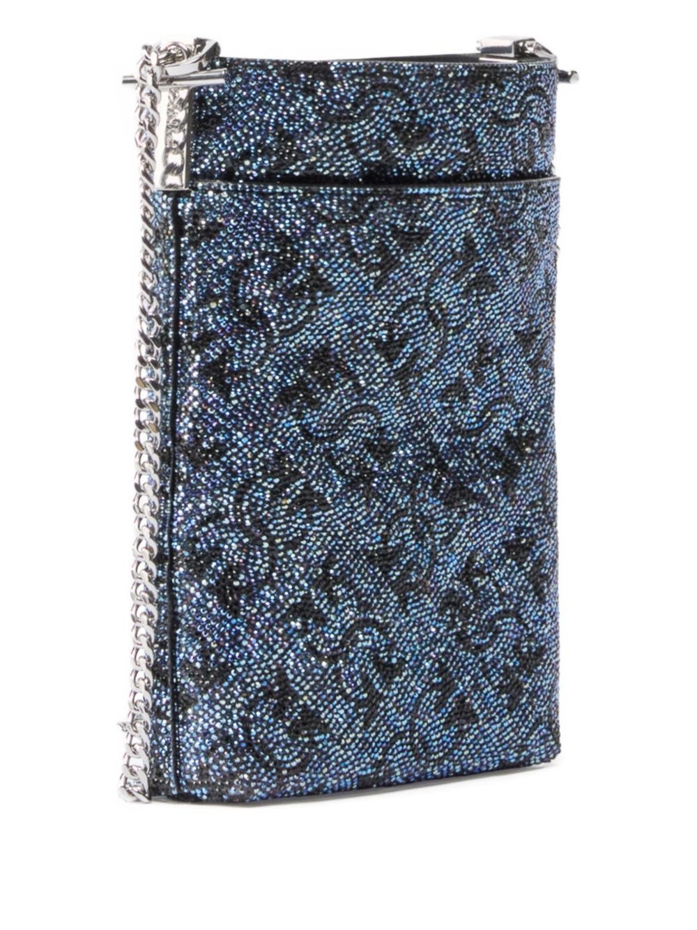 crystal-embellished chain phone bag - 2