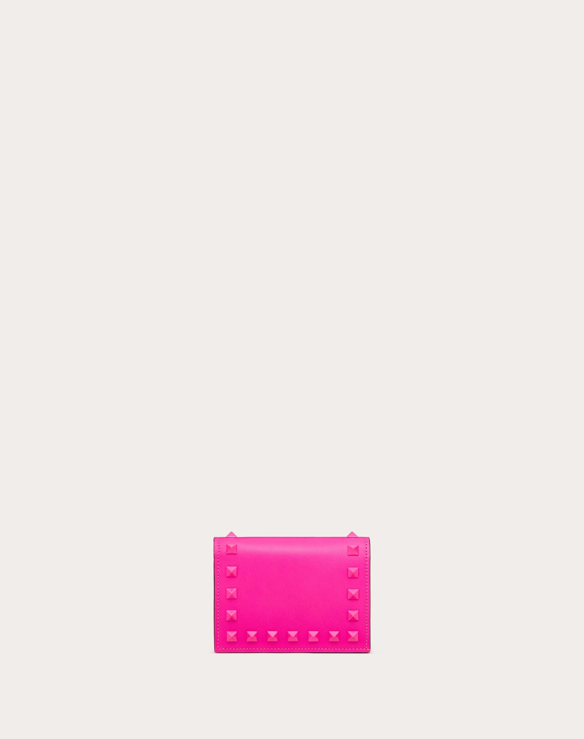 SMALL ROCKSTUD CALFSKIN WALLET - 1