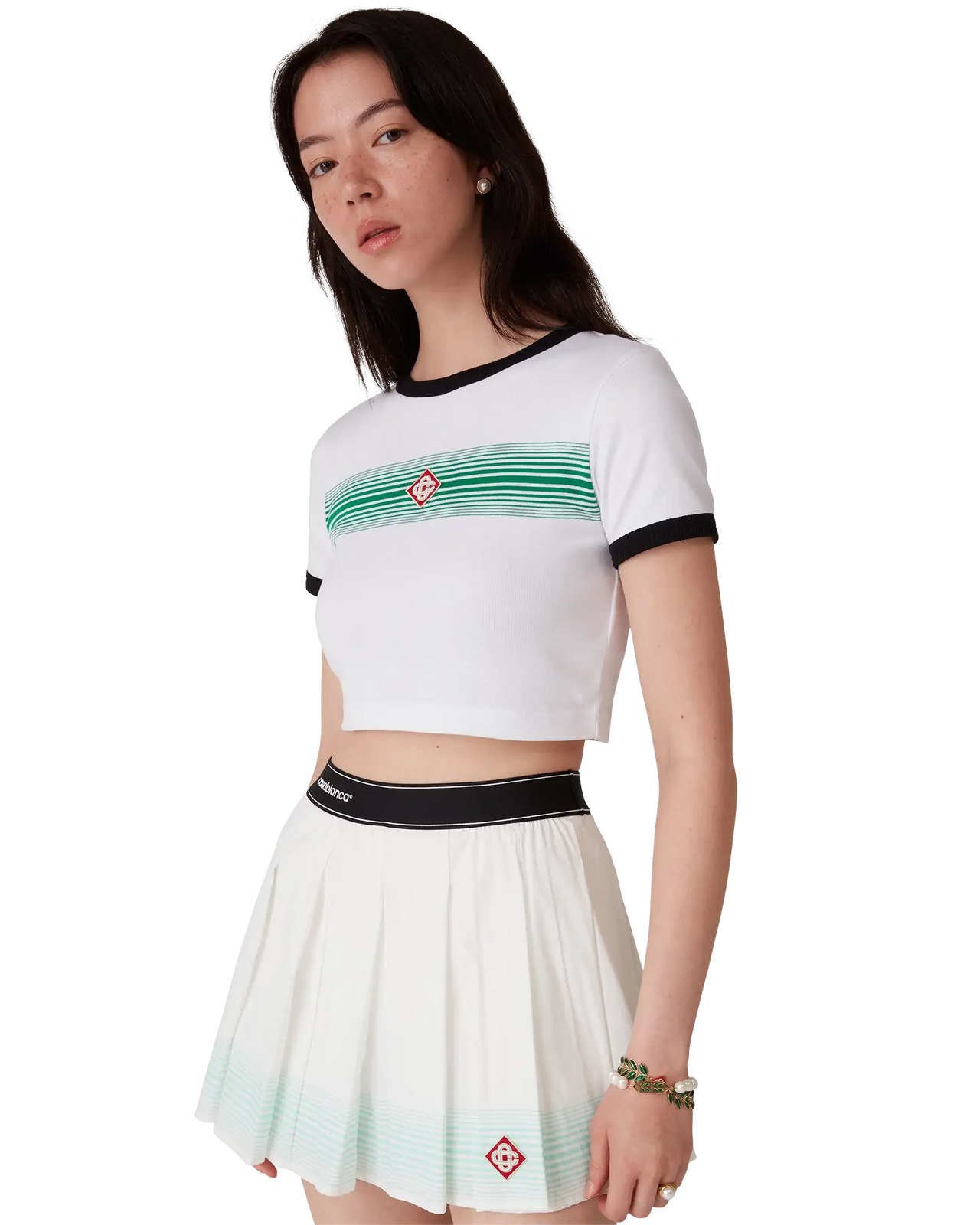 Gradient Stripe Ringer T-Shirt | Casablanca Paris - 5