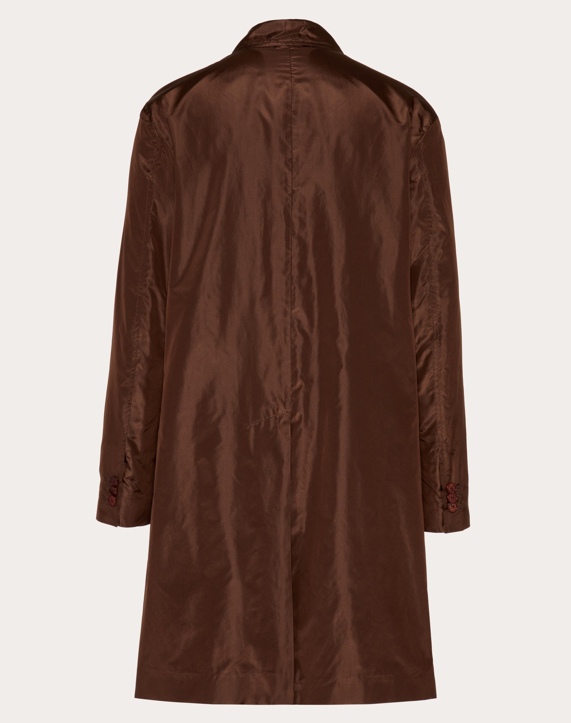 WASHED SILK DOUBLE BREASTED COAT - 2