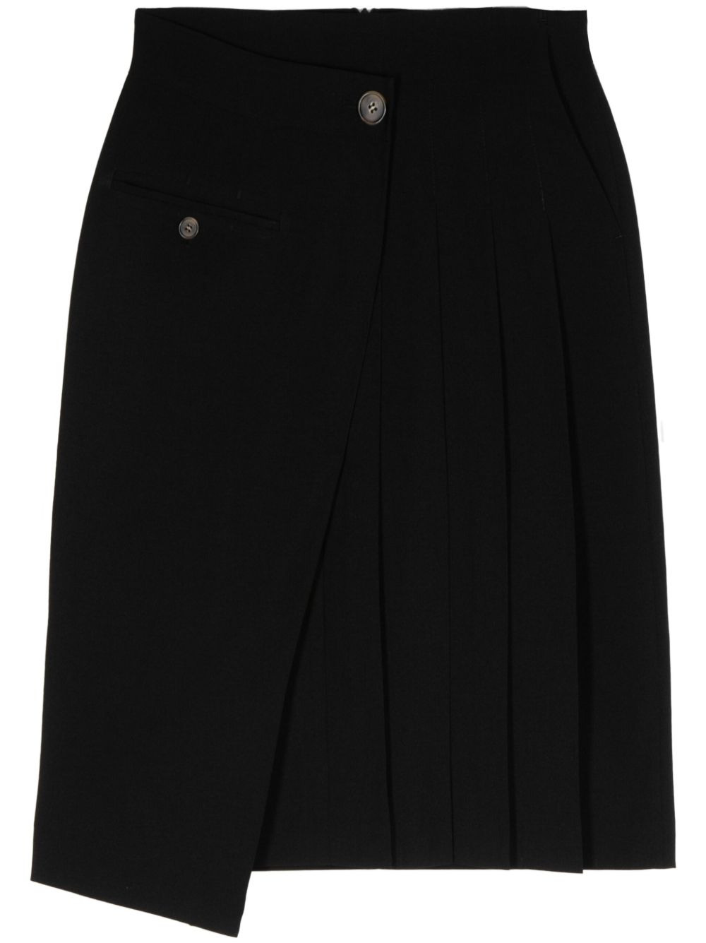 asymmetric wraped skirt - 1