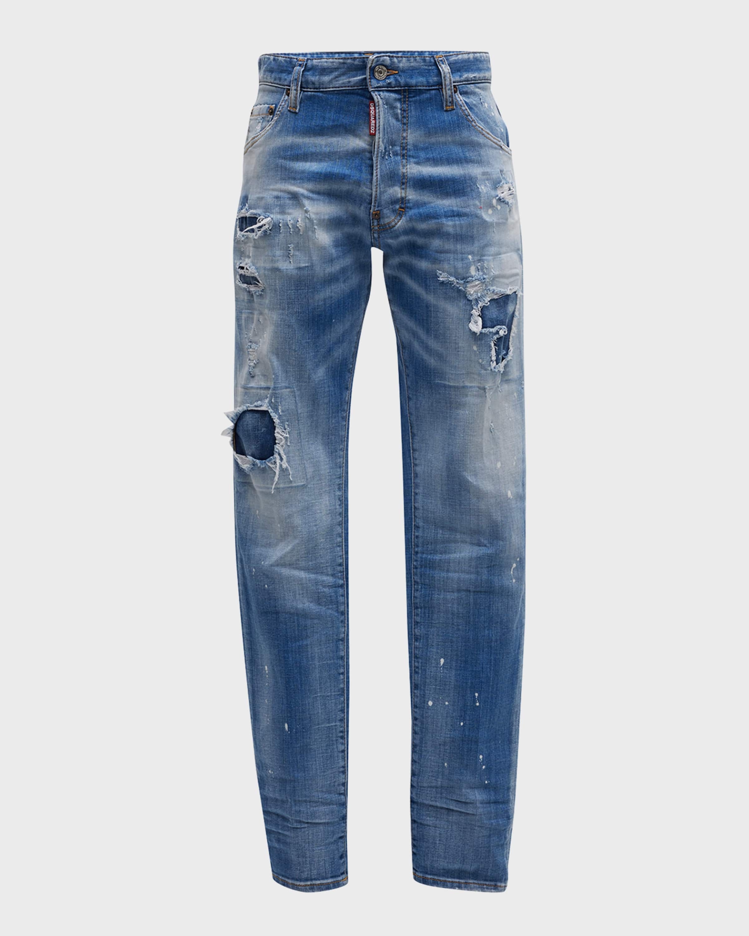 Men's Cool Guy Distressed Slim Jeans - 1