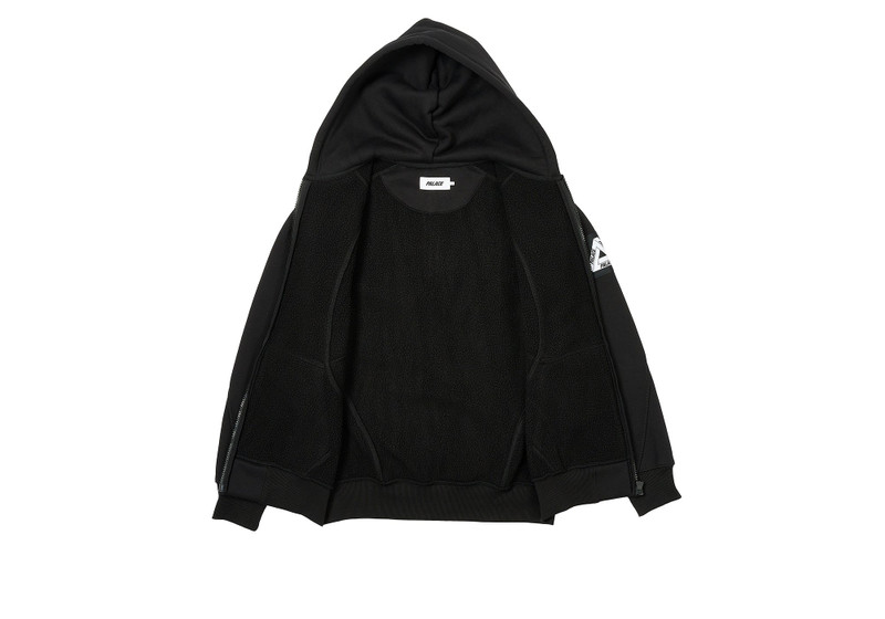 PALACE BONDED SHERPA ZIP 허브 블랙 outlook