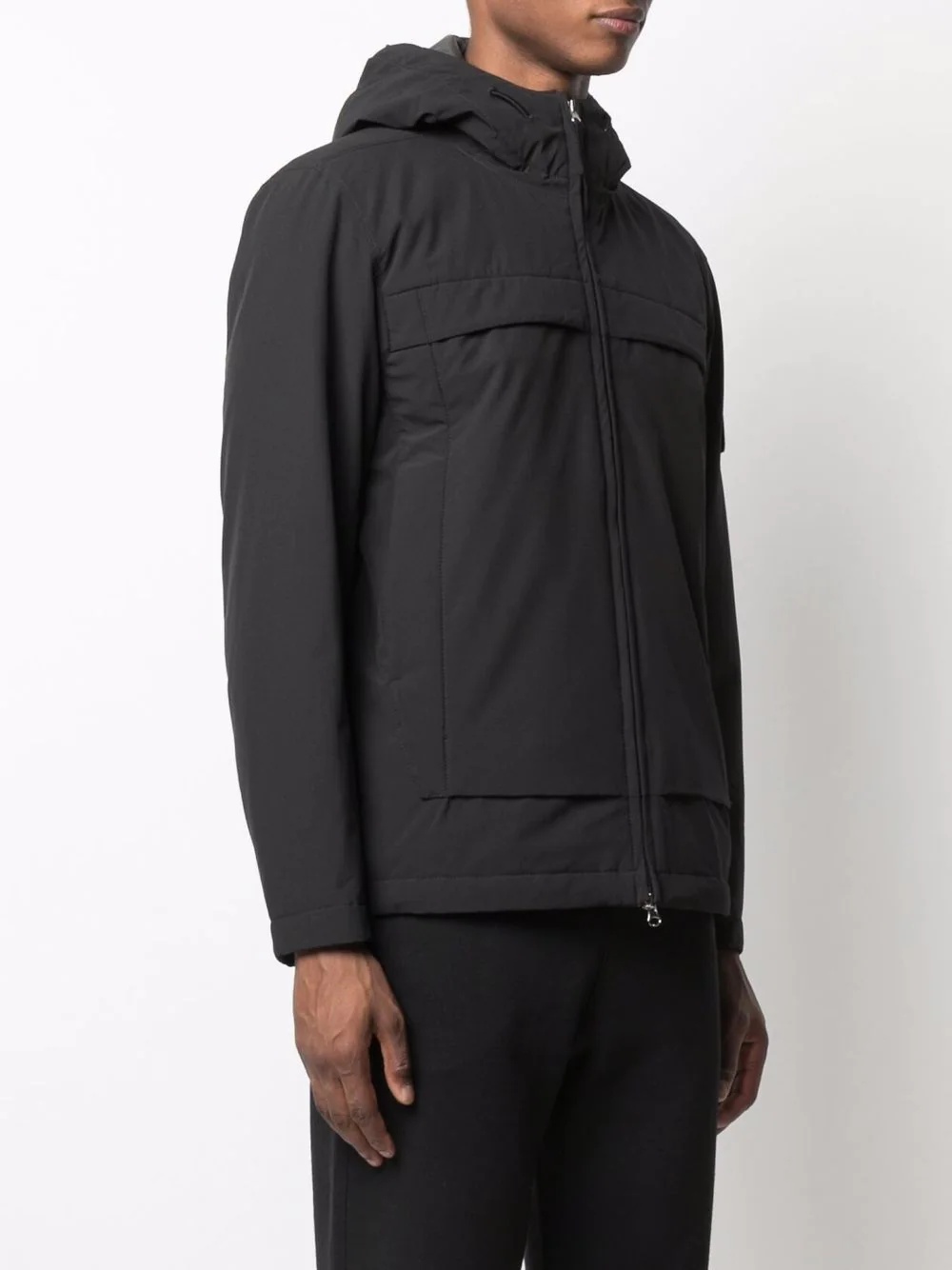 panelled hooded jacket - 3