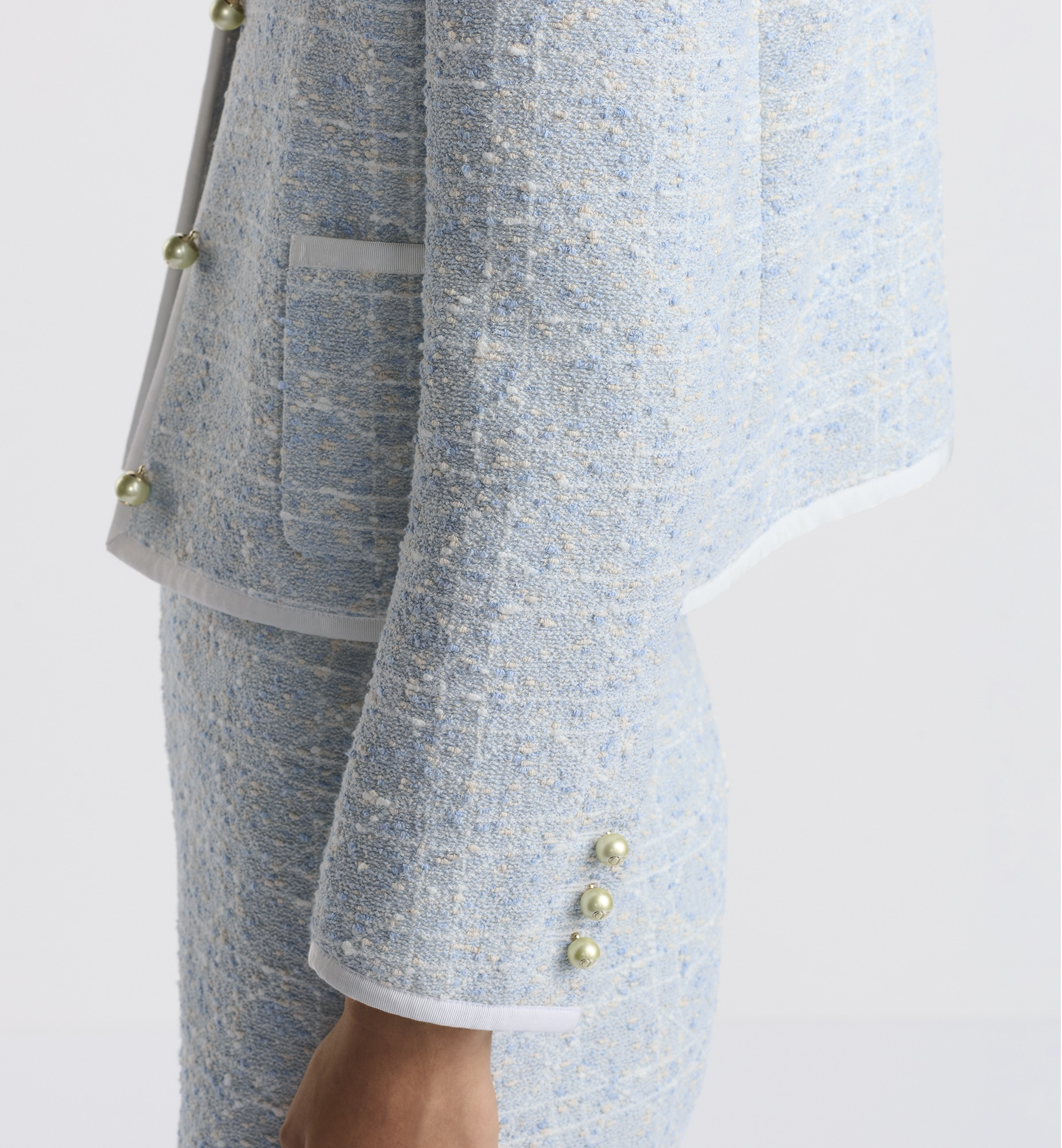 Macrocannage Cropped Jacket - 4