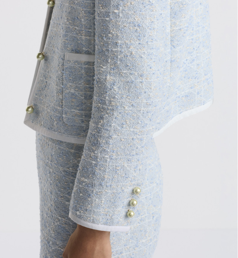 Macrocannage Cropped Jacket 4