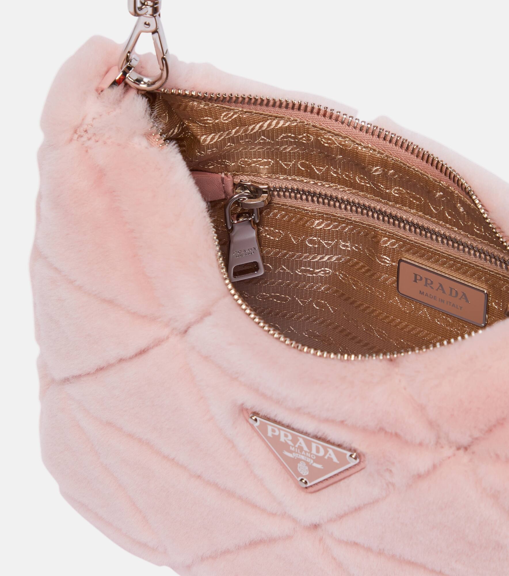 Shearling shoulder bag - 3