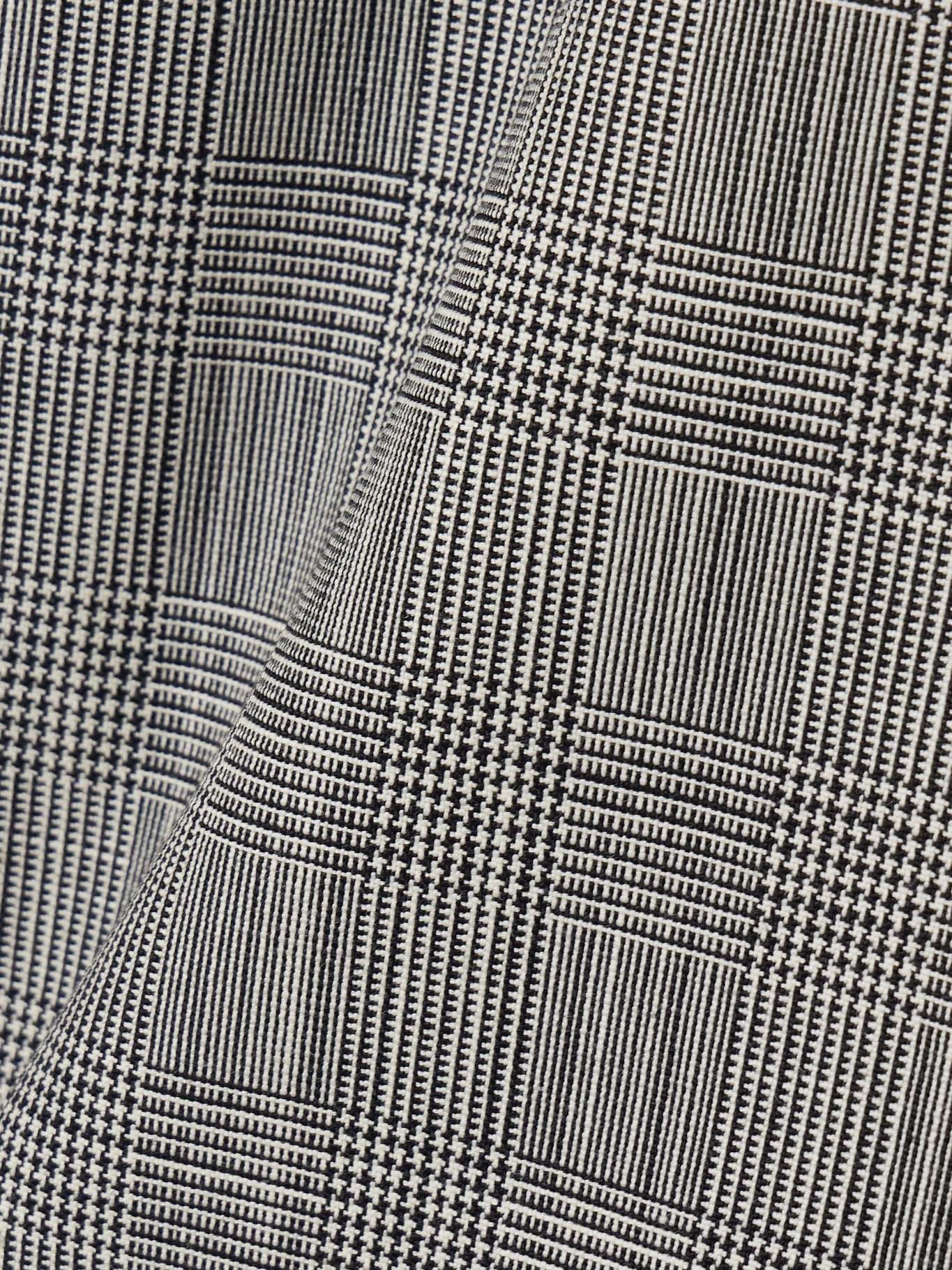 Prince of Wales checked wool midi skirt Gray - 5