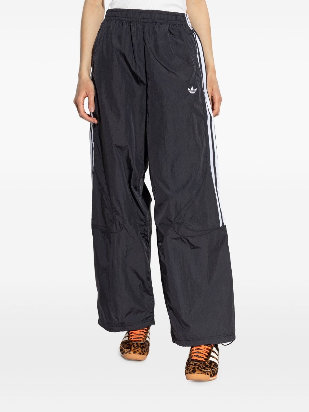logo-embroidered trousers - 3