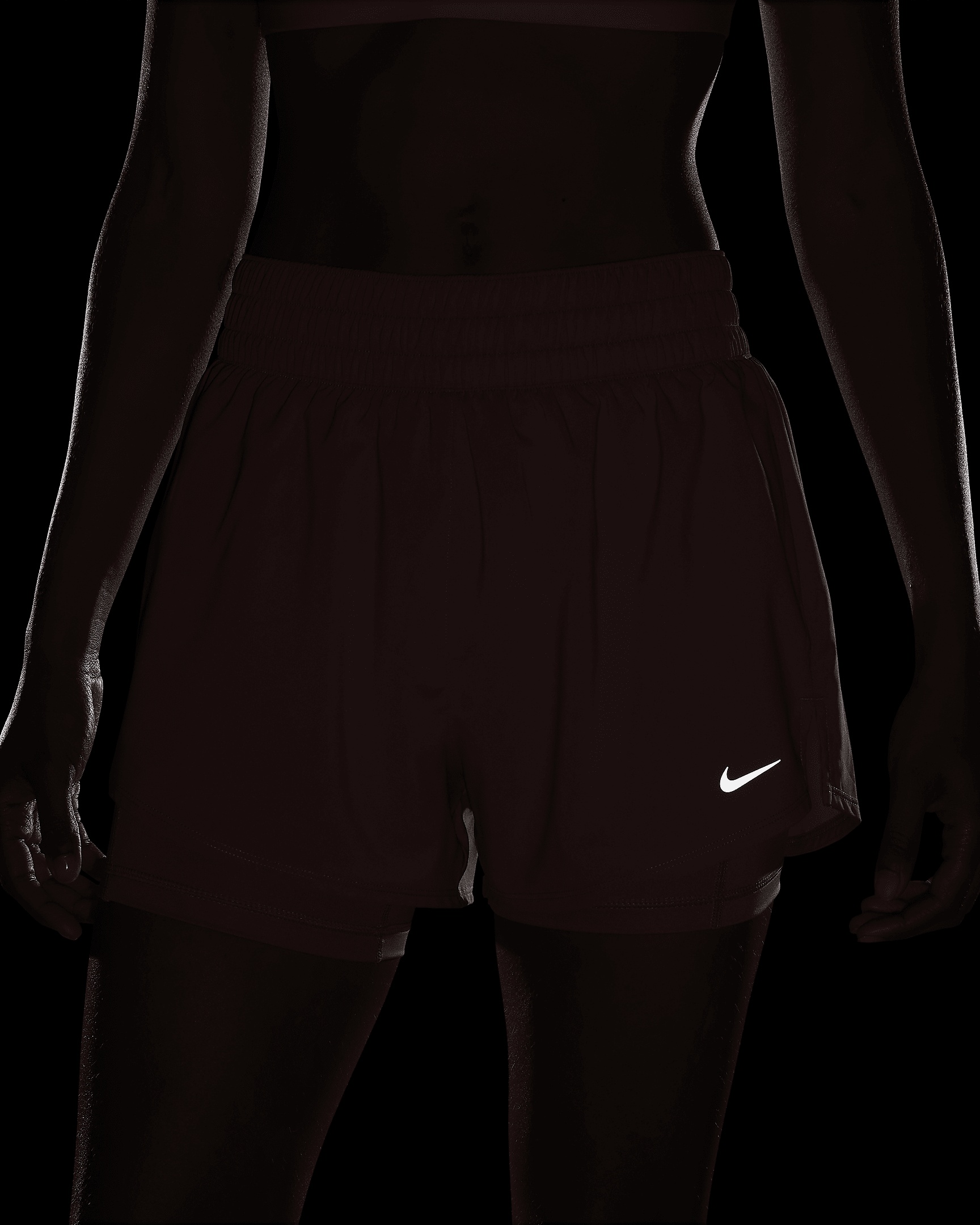 Nike One Women's Dri-FIT High-Waisted 3" 2-in-1 Shorts - 7