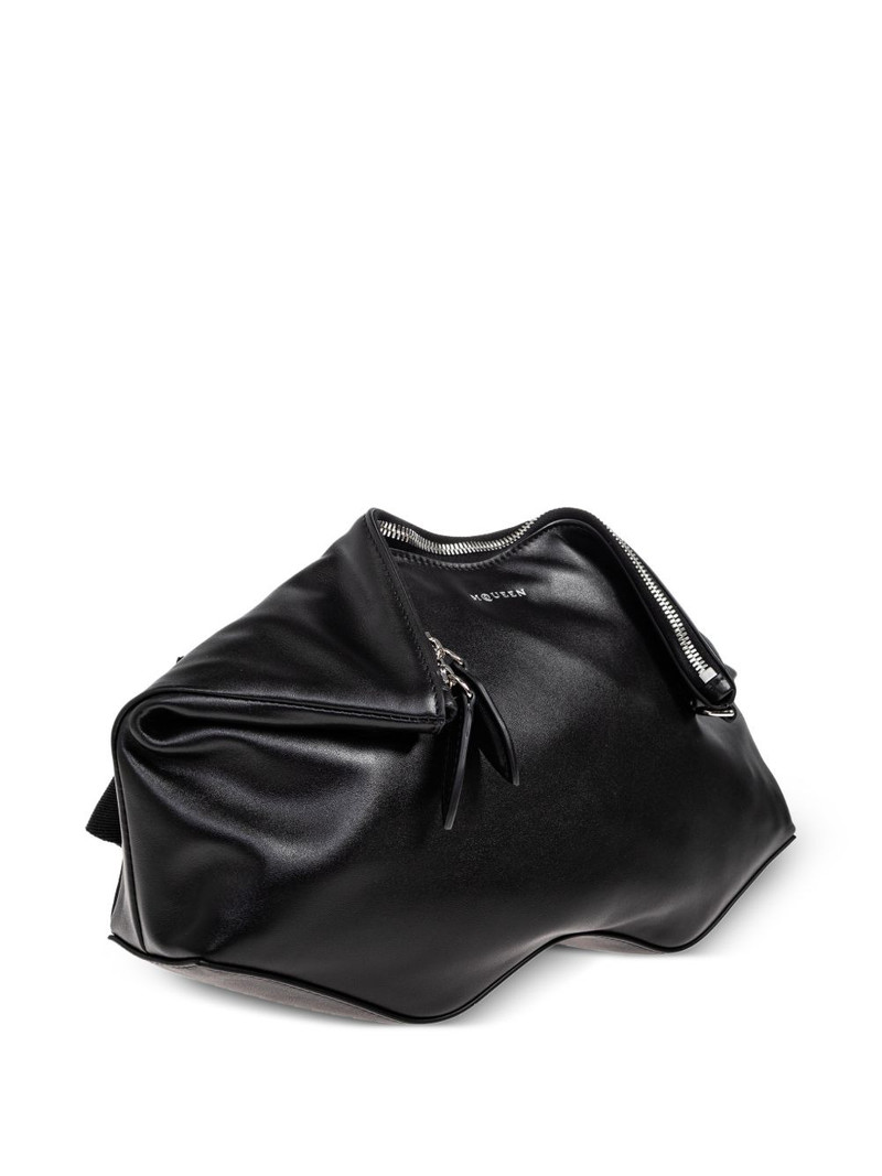 zipped leather clutch bag 1