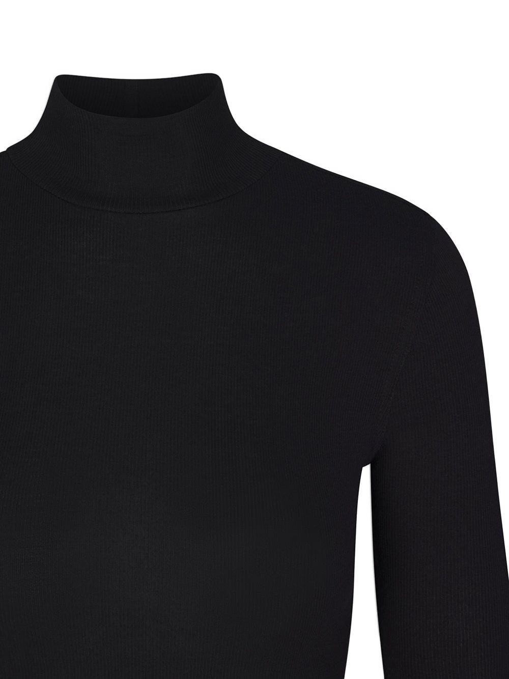 ribbed high-neck top - 4