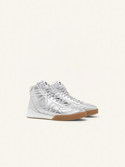 courrèges CLUB02 MID SILVER LEATHER SNEAKERS outlook